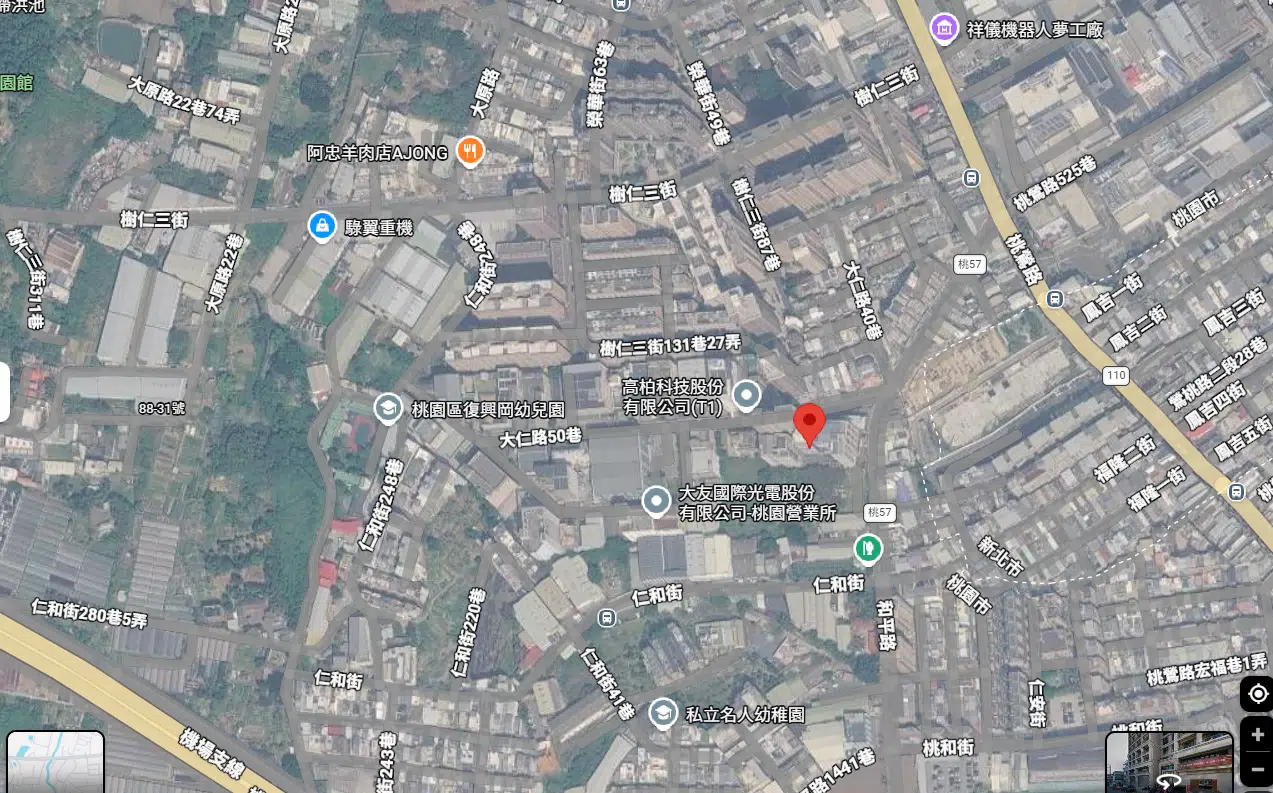 【桃園區大仁路】 法人置產首推!20房,年收租300萬,可貸金額超過7成! 生活機能地圖
